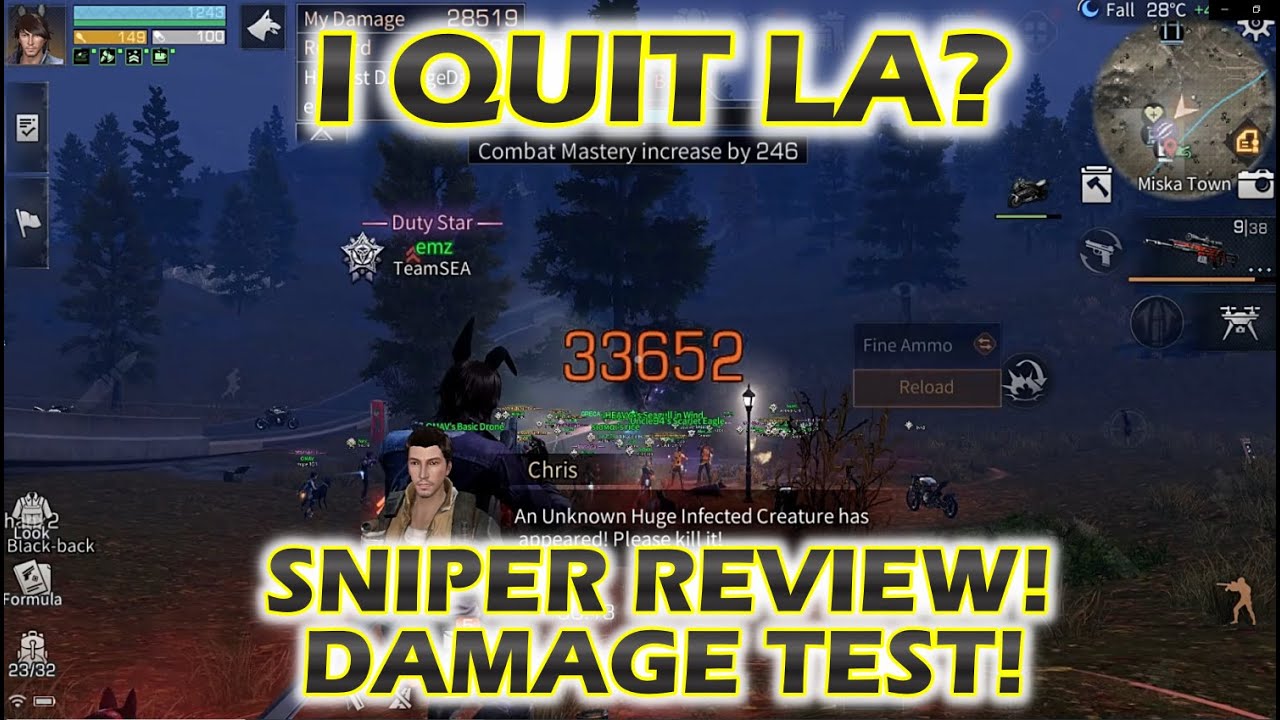 Lifeafter Sniper Job/Class Review in Lv 90 ERA!! Damage test in PVP/Nancy/PVE!