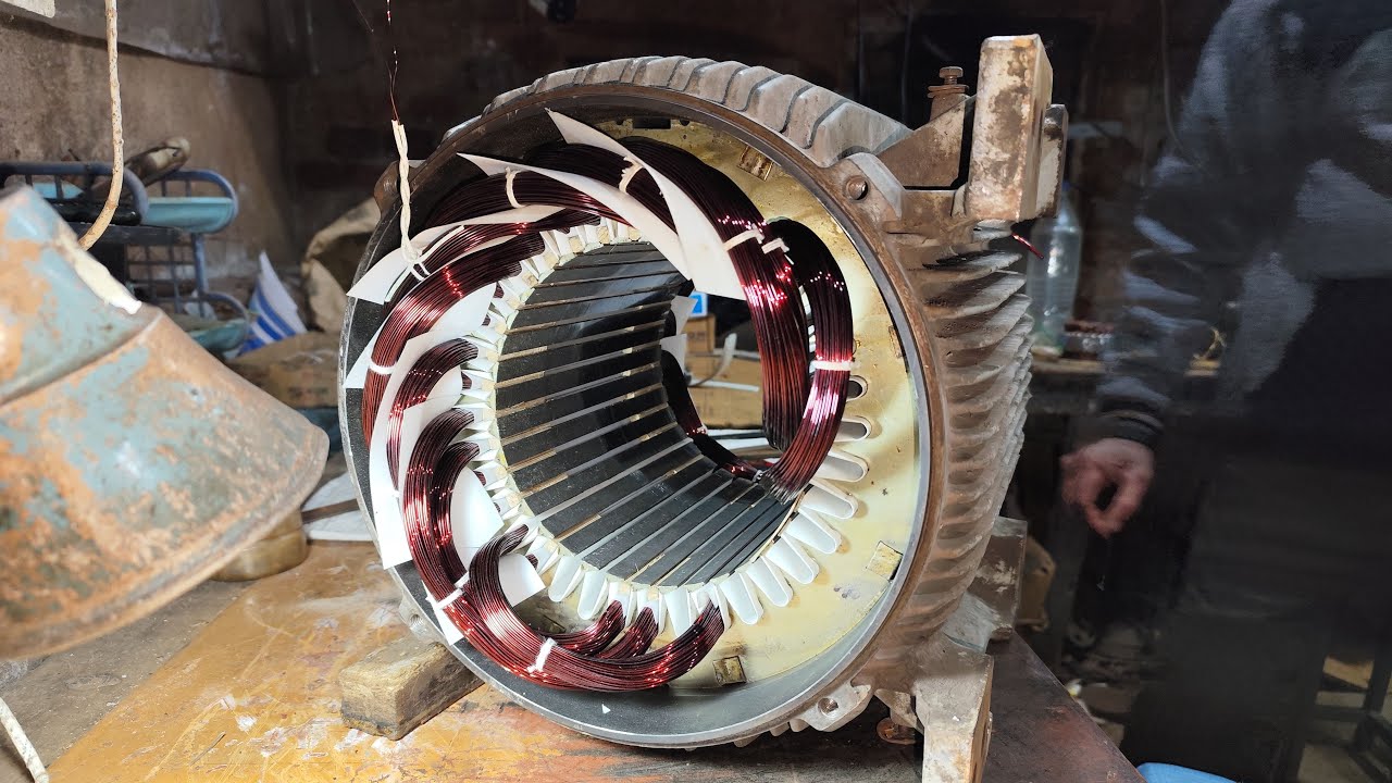 22 kw Siemens electric motor winding l how the alternators works l electric motor l motor l