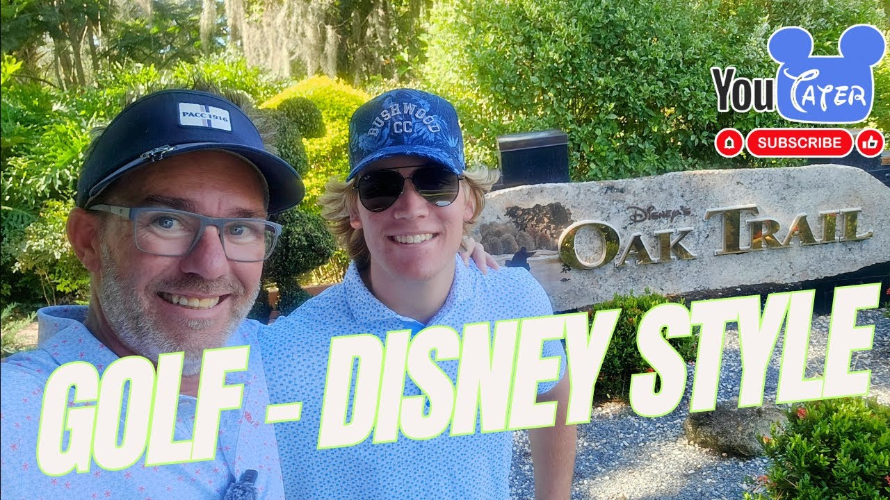 Быстрый вираж вокруг поля для гольфа Disney's Oak Trail