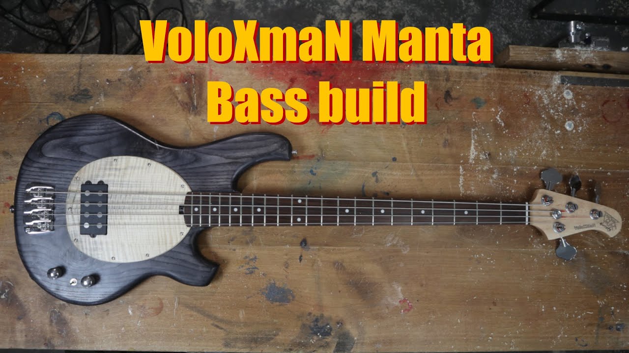 VoloXmaN Manta bass inspired by Musicman stingray . Guitar build. bass build