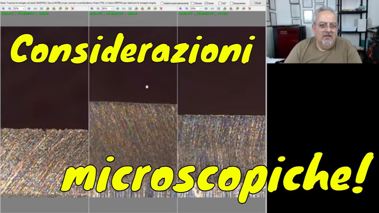 Affilatura rasoio. Considerazioni al microscopio.