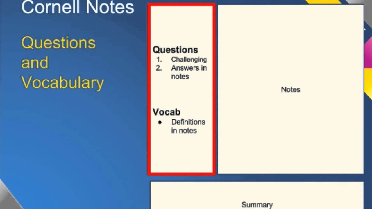 Cornell Note Taking