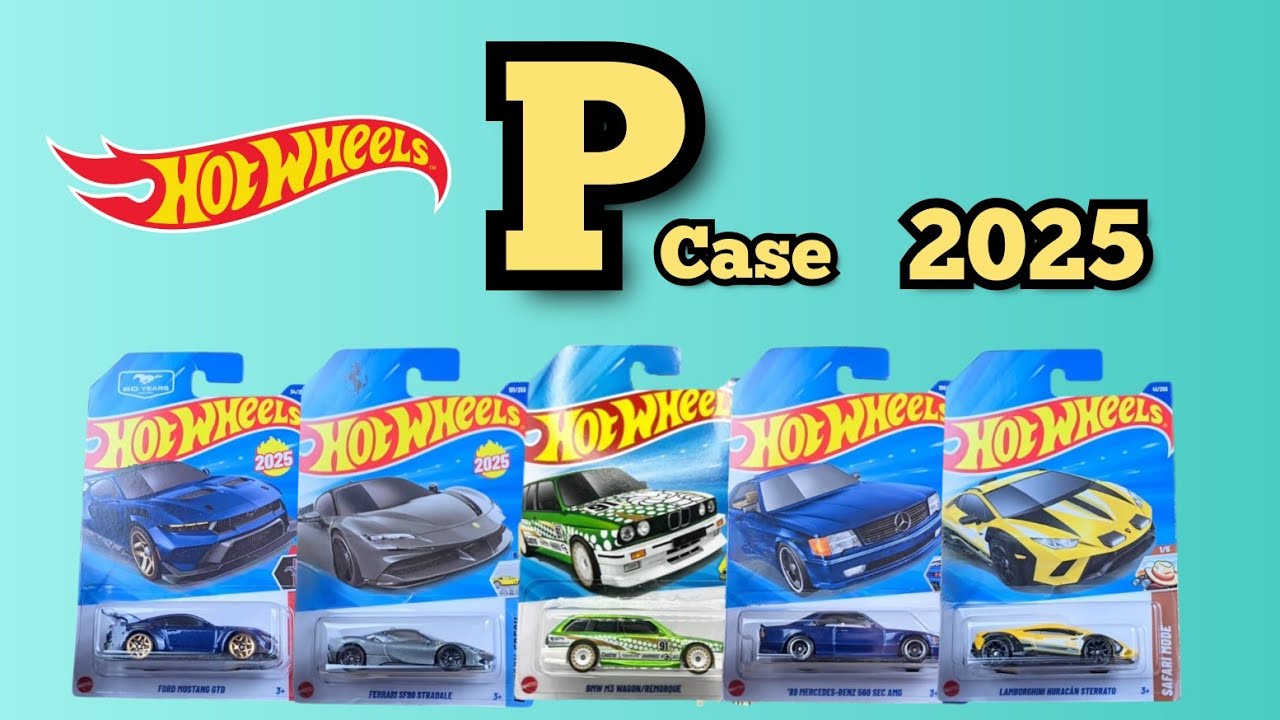 Hot Wheels 2025 P Case