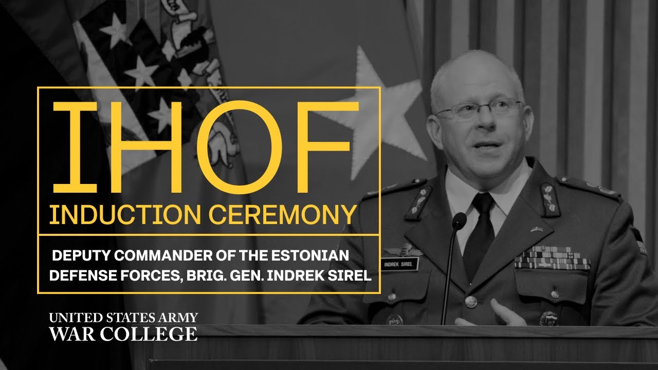Gen.Brig. Indrek Sirel induction into USAWC International Hall of Fame