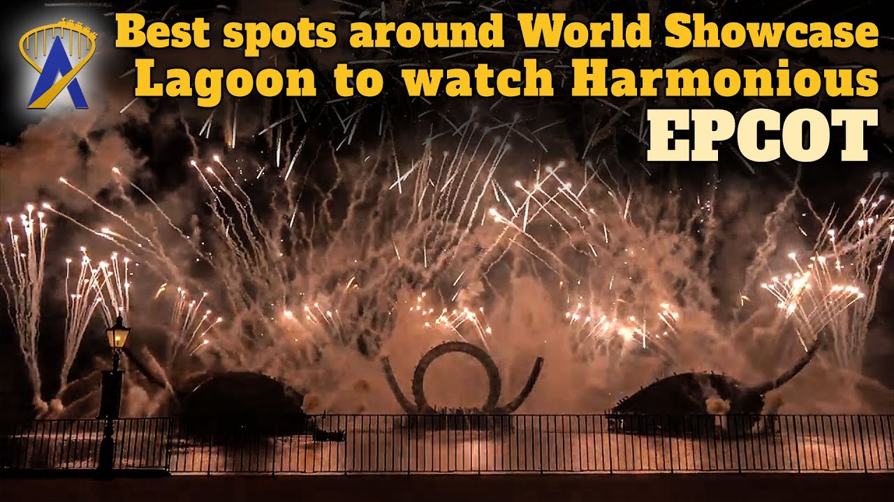 Best places to watch Harmonious fireworks show around World Showcase Lagoon at Epcot