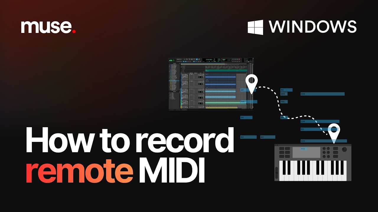 How to record MIDI remotely on Muse | For Windows Users