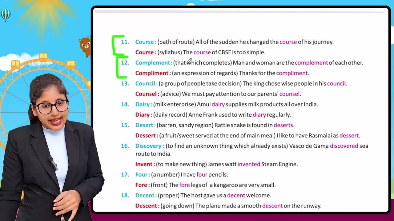 Aayansh English Class 8 Chapter 19 Words Often Confused