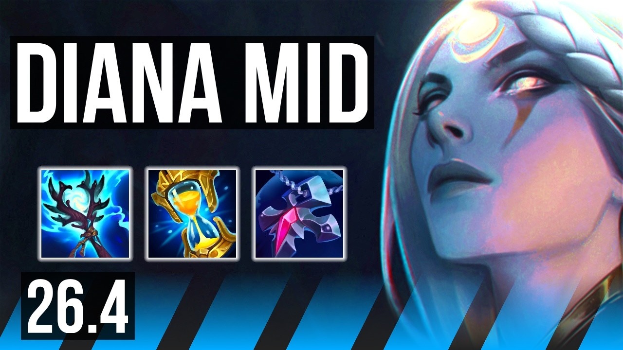 DIANA vs MEL (MID) | Grasp Of The Undying, 40K damage | NA Grandmaster | 26.4