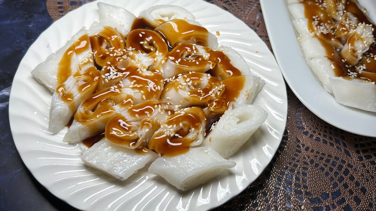 古早味猪肠粉食谱 | 在家也能做出美味的猪肠粉 | Traditional Chee Cheong Fun Recipe | Rice Noodle Roll