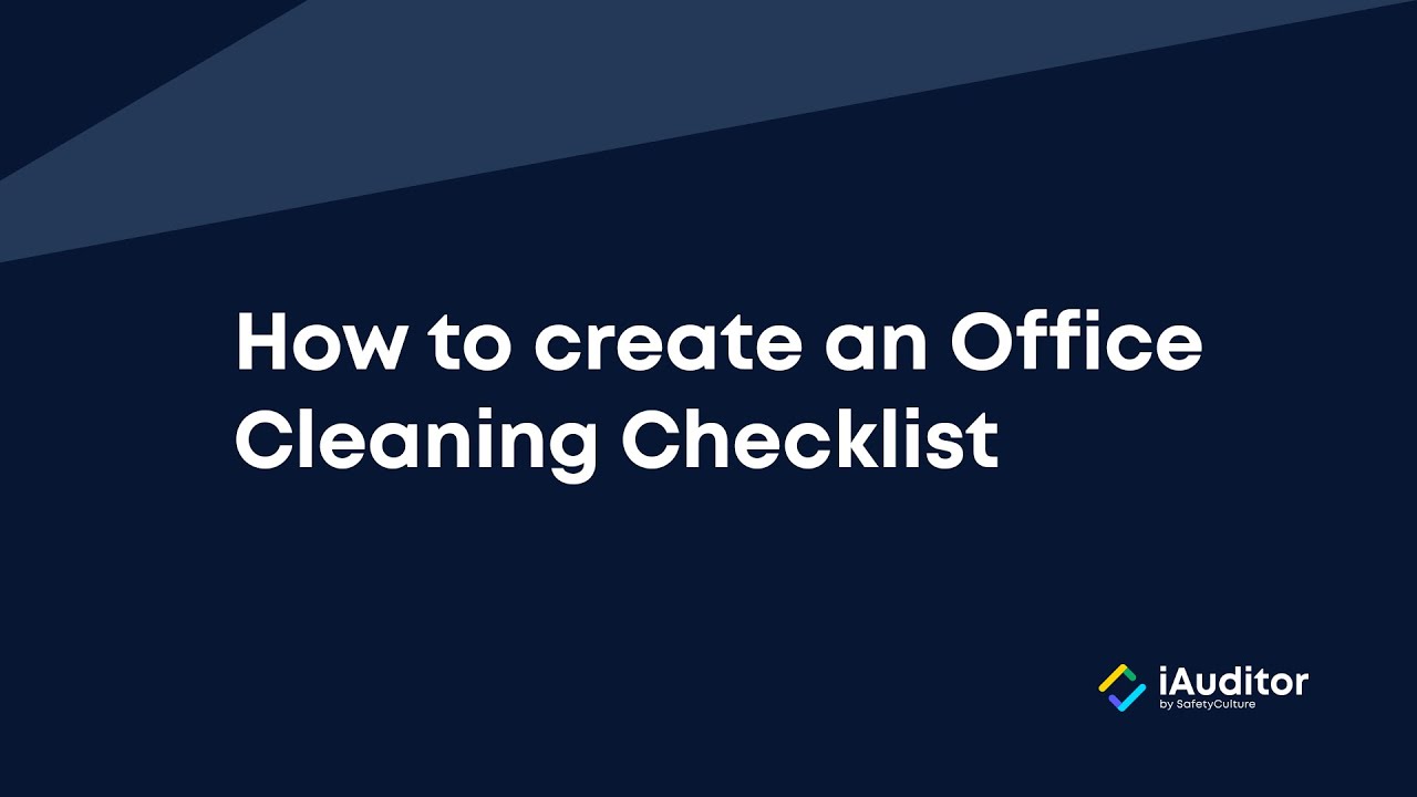 How to Create an Office Cleaning Checklist