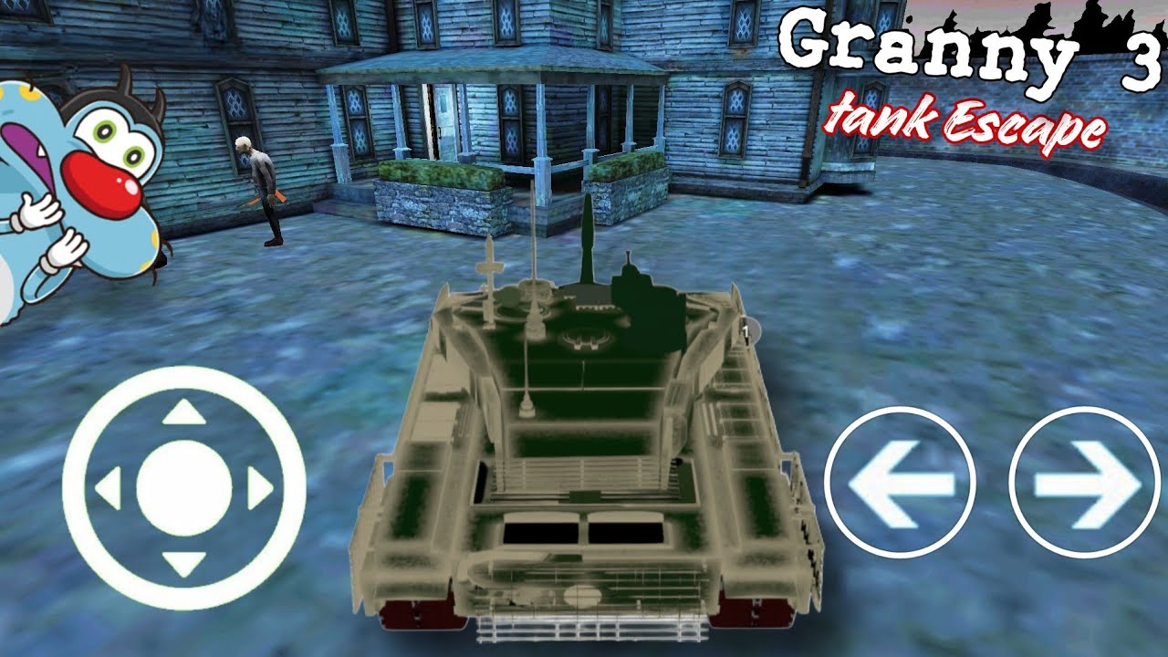 Tank Escape in Granny 3 | Granny 3 New Update With Oggy and Jack