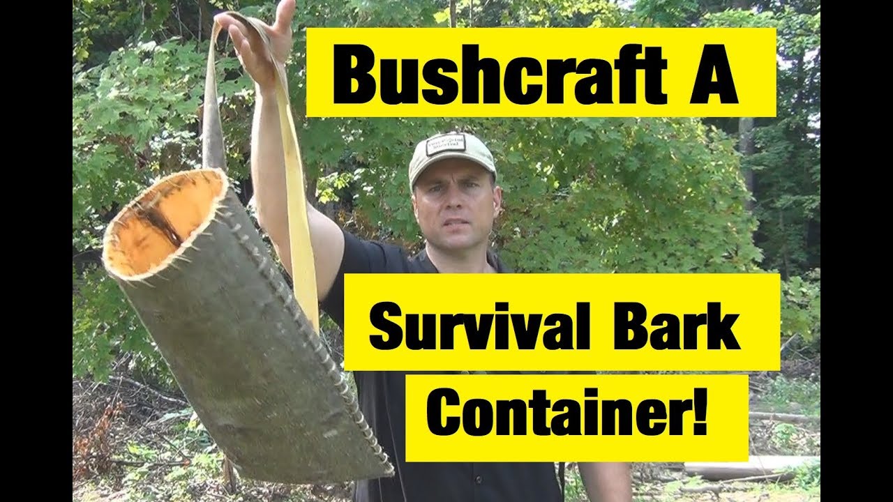 Bushcraft A Survival Bark Container