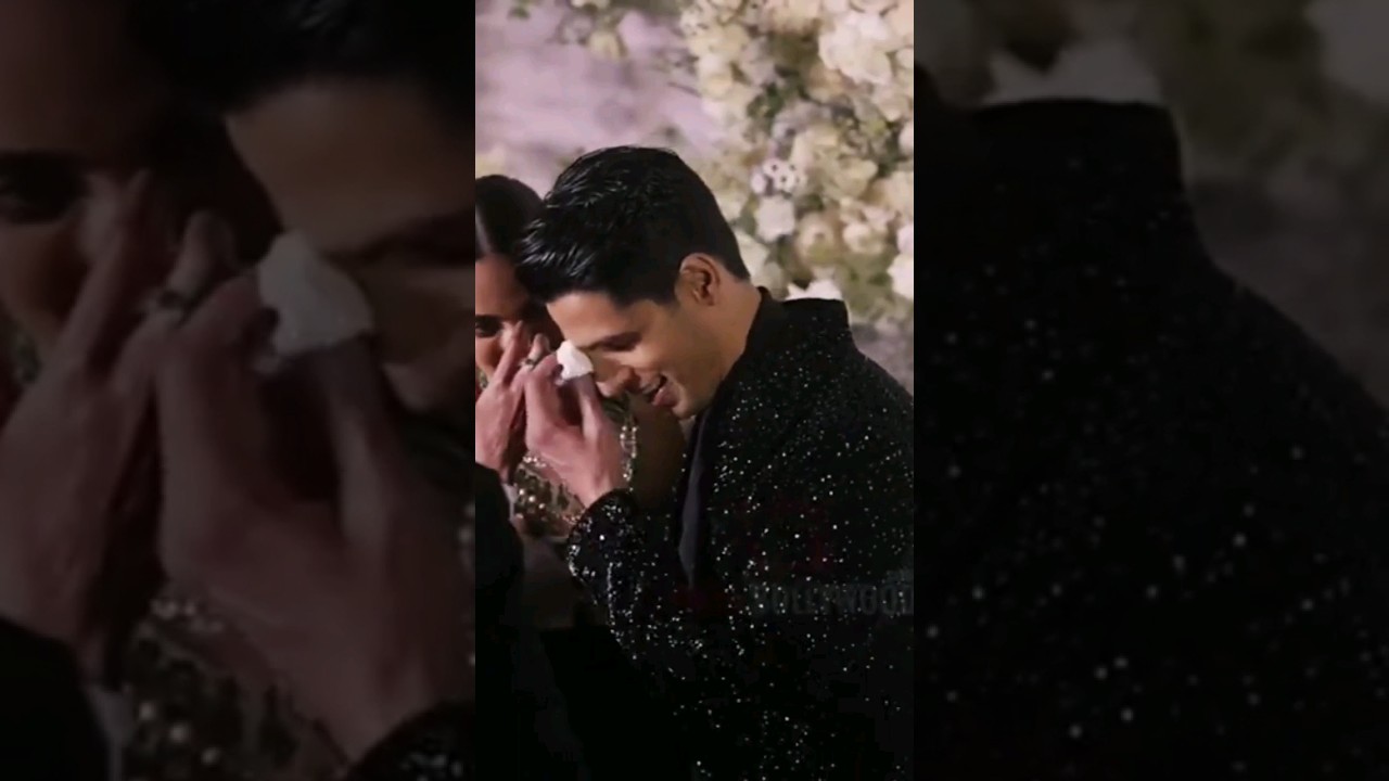 sidkiara reception party🥳 sidharth get emotional🥺 #kiara #sidharth #shorts #ytshorts #Status Lover