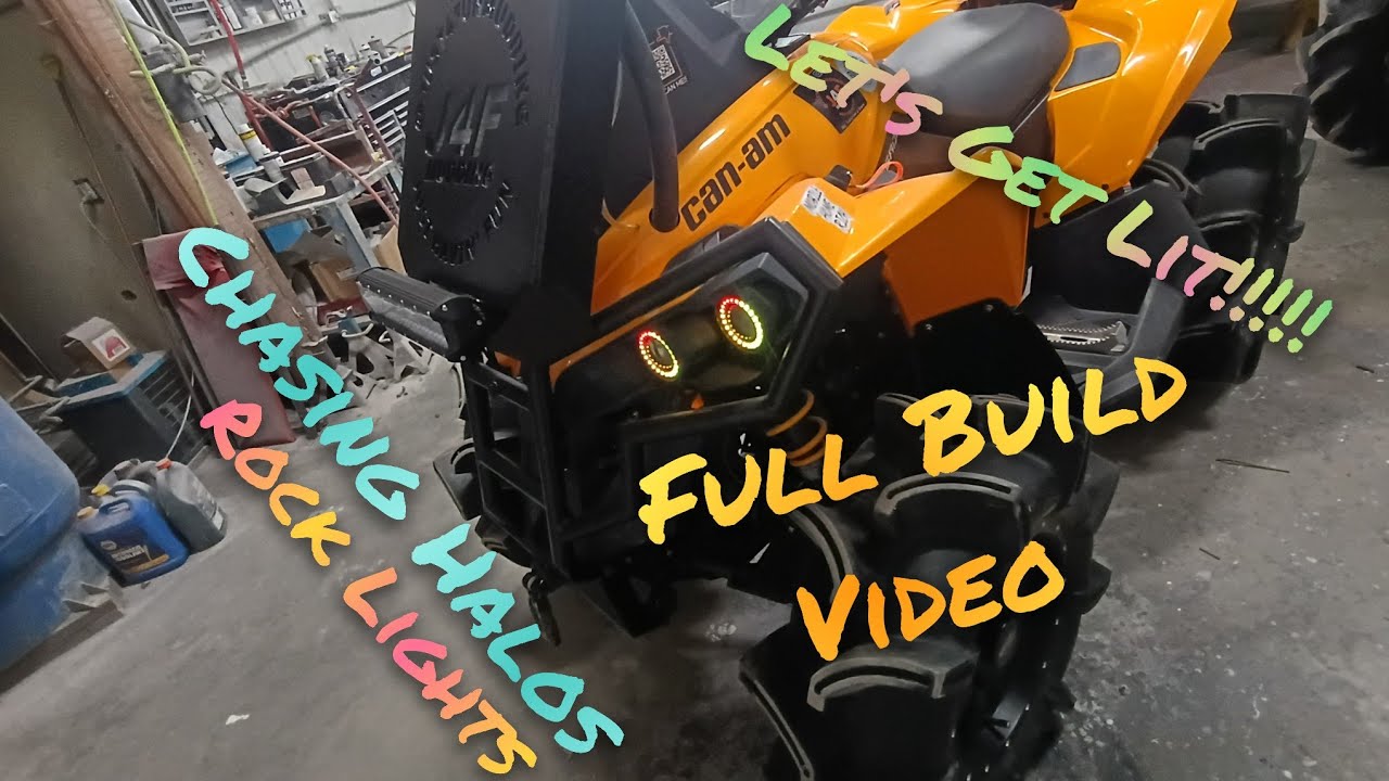 Orange Sickle Gets LIT UP! 🔥💡 Insane Light Install | Full Build Reveal #offroad #fyp #canam