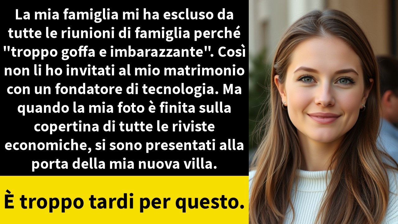 La mia famiglia mi ha escluso da tutte le riunioni di famiglia perché 