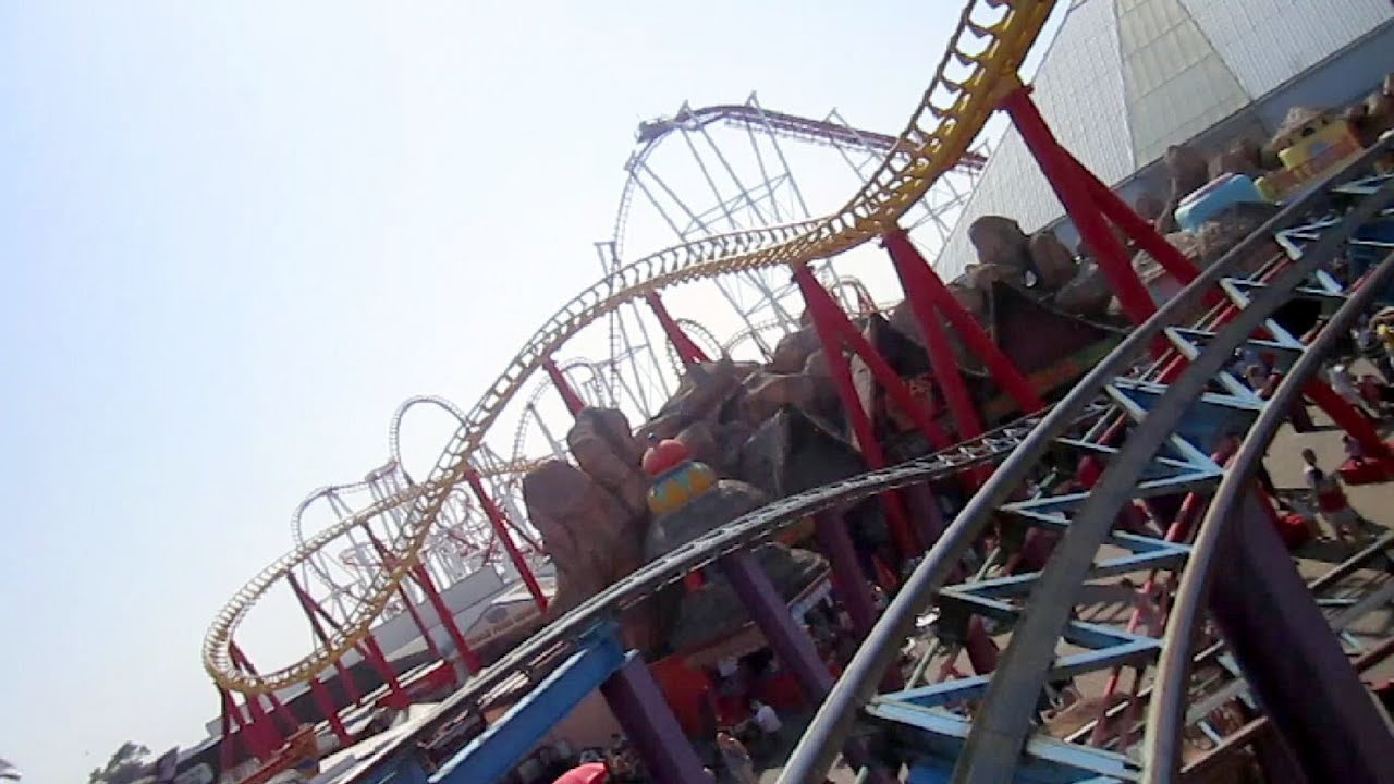 Rhombus's Rocket front seat on-ride HD POV Fantasy Island