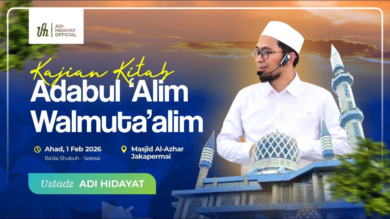 [LIVE] Kajian Shubuh | Kitab Adabul 'Alim Walmuta'alim - Ustadz Adi Hidayat