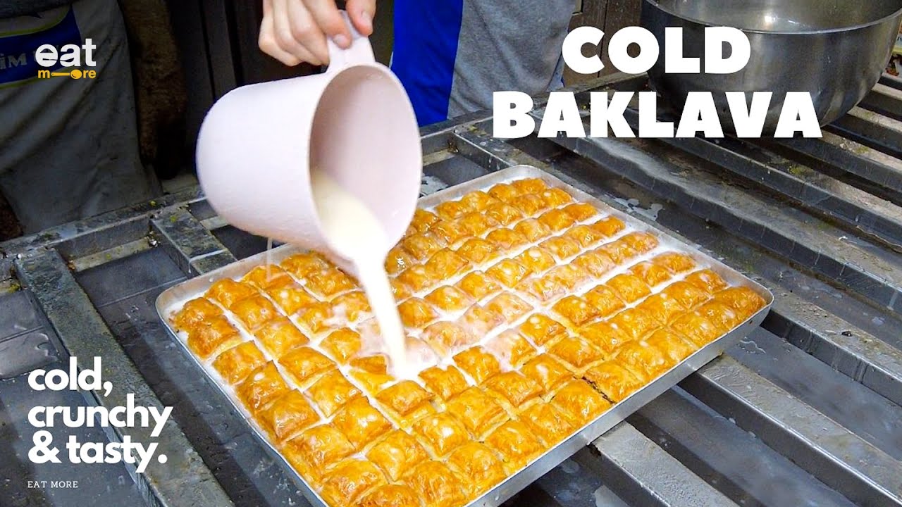 Best Summer Dessert Milky and Crunchy Baklava - Cold Baklava Making