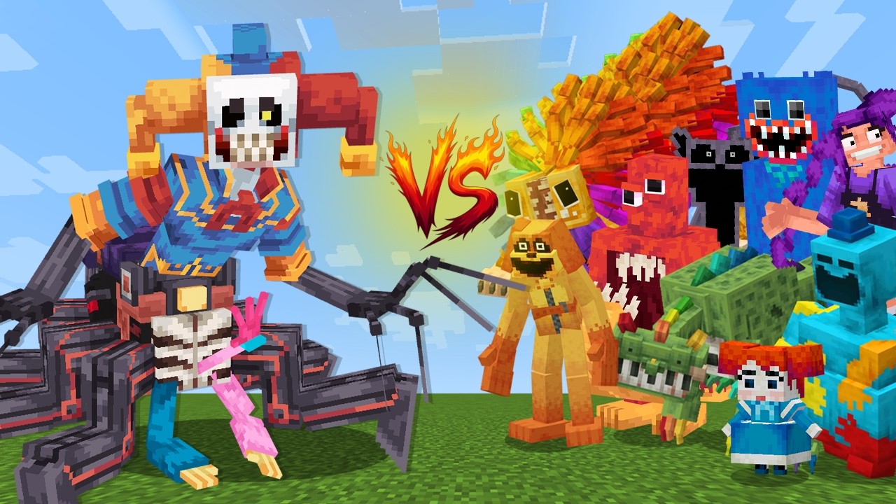THE PROTOTYPE vs POPPY PLAYTIME 1,2,3,4,5 en Minecraft