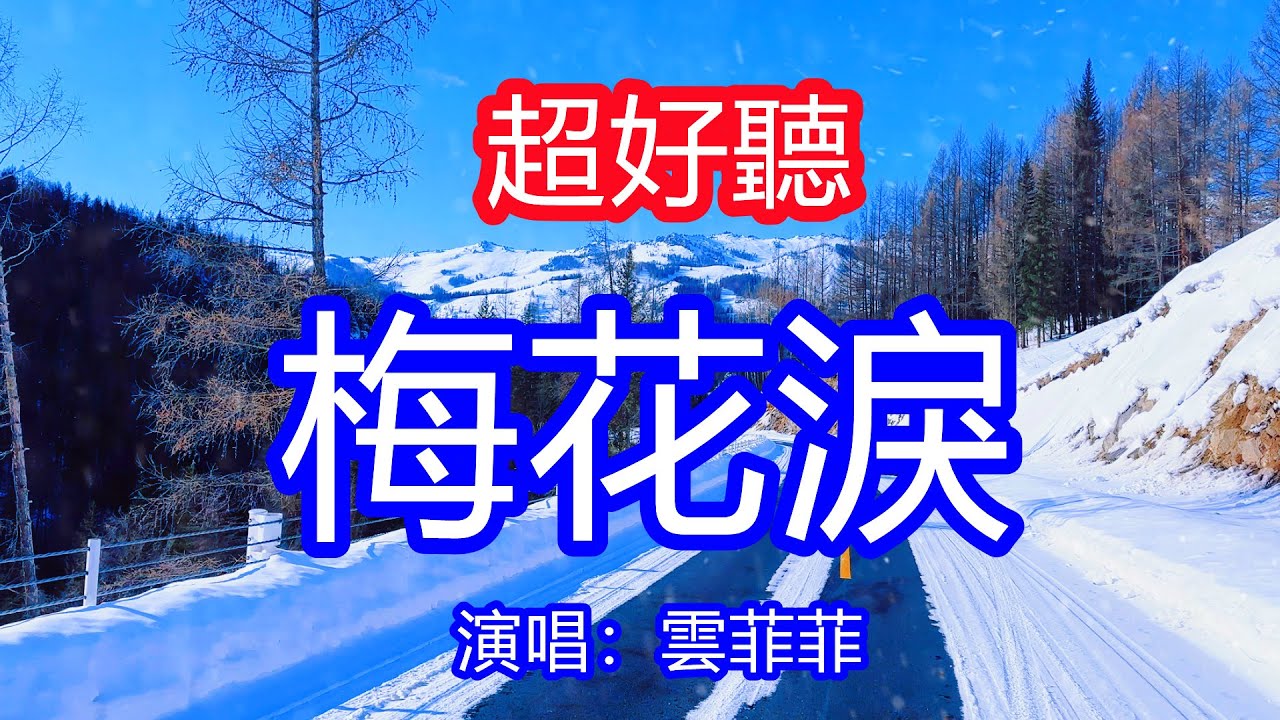 天呀！太好聽了，雲菲菲超火傷感情歌《梅花淚》，那日君一別啊，今又雪花飛，一曲相思歌，醉了那枝梅！讓你一聽就忘不掉的催淚神曲，唱的撕心裂肺，聽得痛哭流涕！新疆雪景風景！傷感情歌！療癒情歌！