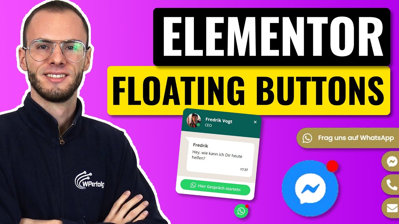 Elementor Floating Buttons (2026): Einfach WhatsApp Button, Chat Buttons & Social Buttons erstellen