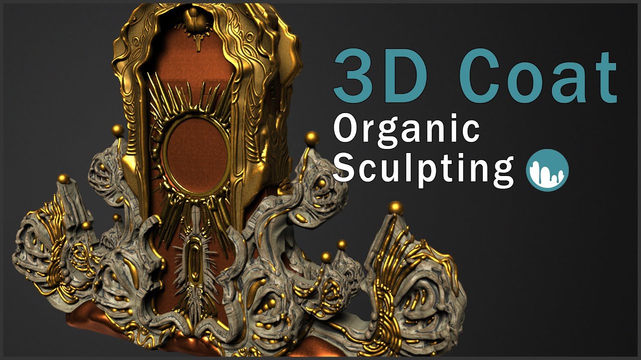 3D Coat Organic sculpting | Timelapse process