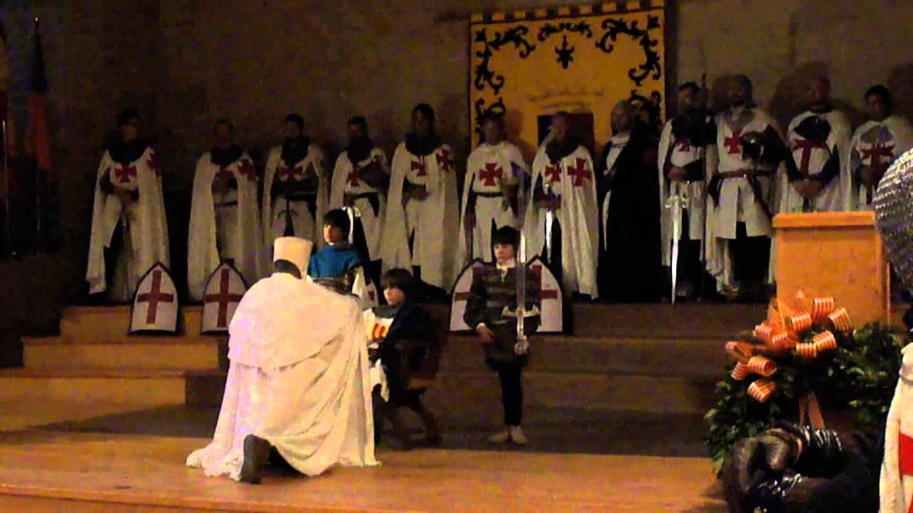 CORONACIÓN DE JAIME I, EN EL CASTILLO TEMPLARIO DE MONZÓN (HUESCA)