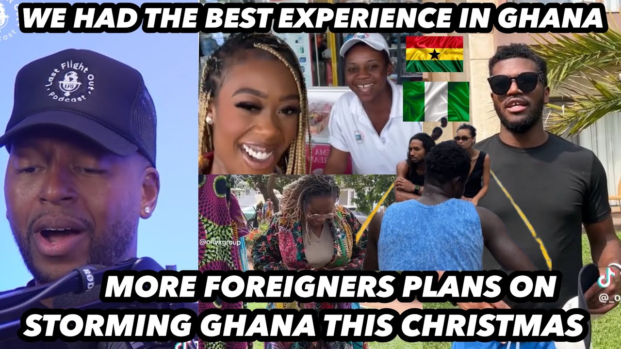 GHANAIANS MADE US COME BACK | MORE FOREIGNERS ARE STORMING GHANA FOR 2024 CHRISTMAS TO HAVE FUN 🇬🇭🇳🇬