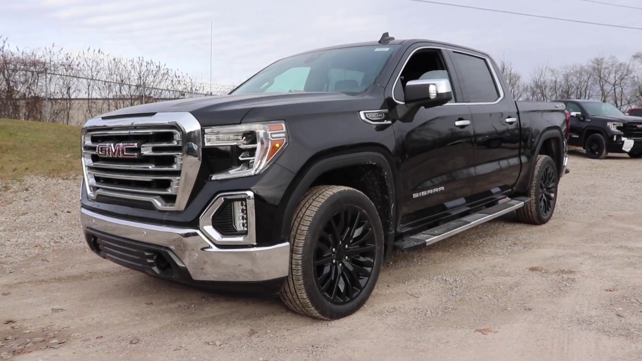 GMC Sierra 1500 SLT 2020 года, черный