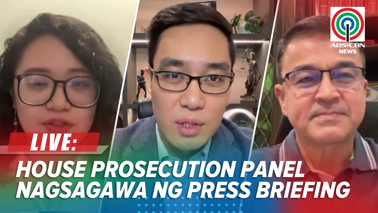 LIVE: House Prosecution Panel holds press briefing on VP Sara Duterte's Impeachment Trial | August 7