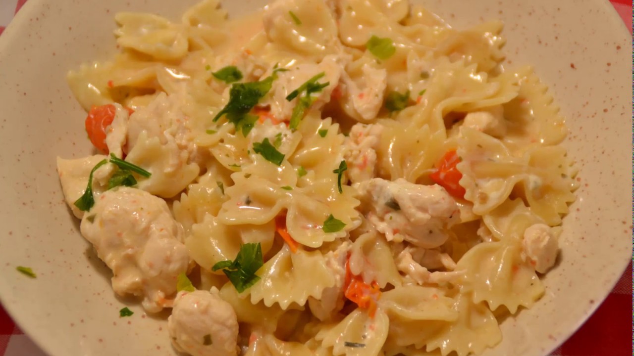 Farfalles poulet Boursin cookeo