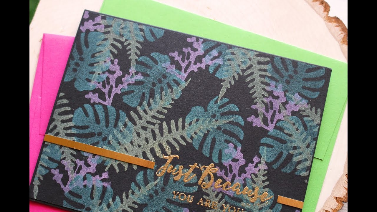 stamping with dies and crafty foam