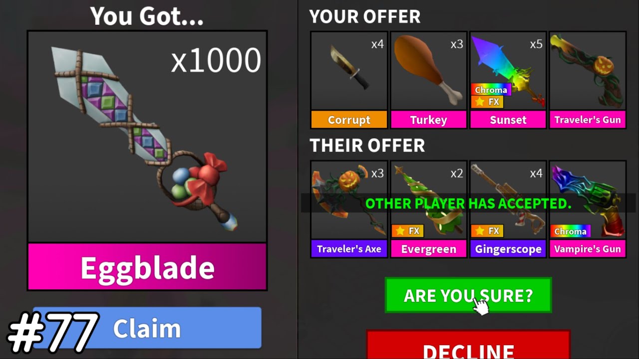 MM2 Trading Montage #77 (CRAZY WINS!)