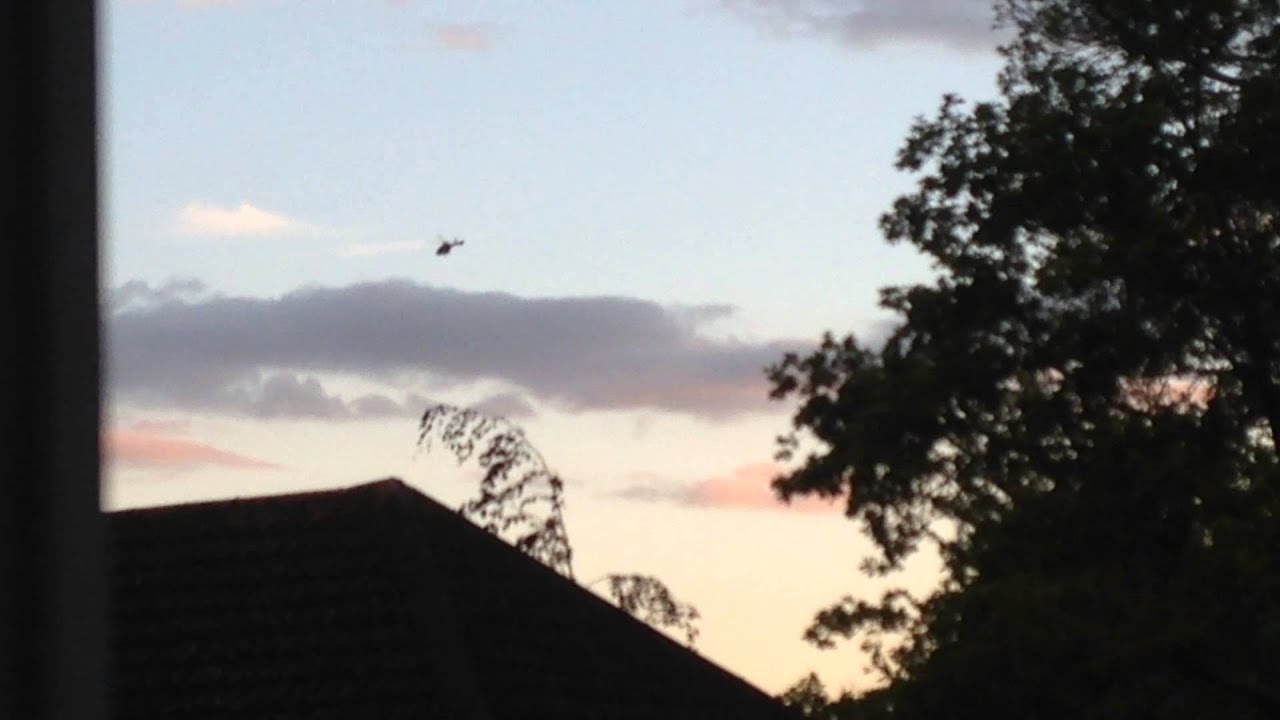 Police Helicopter  over Farnborough, Hampshire, UK