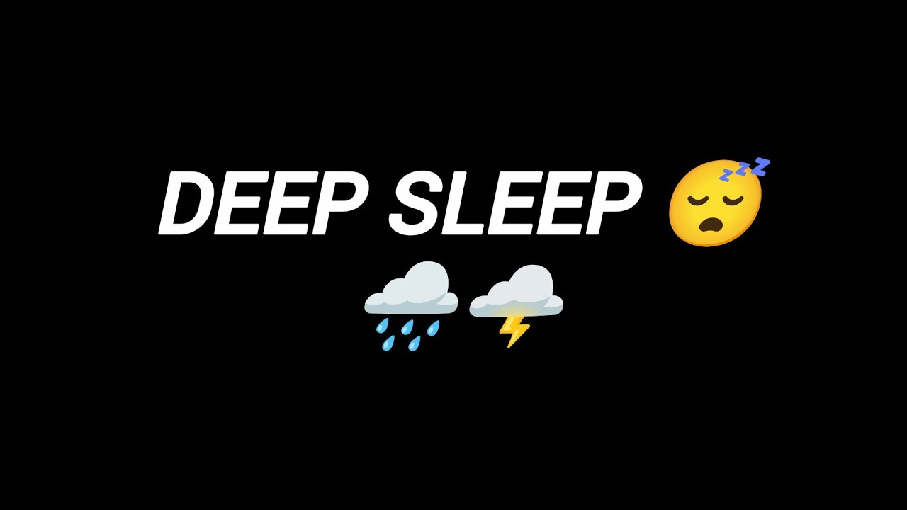 Heavy Rain & Thunderstorm Sounds ⛈️ | Deep Sleep, Relaxation & Stress Relief