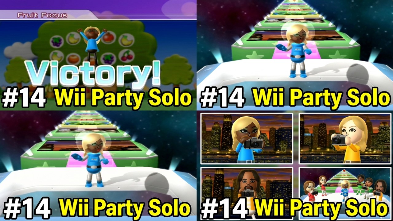 Wii Party -All Mini Games Solo - Hong Lian play