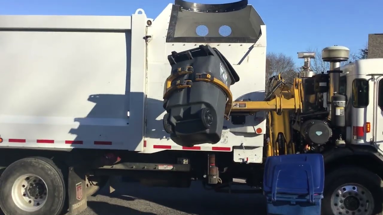 Python garbage truck in my neighborhood