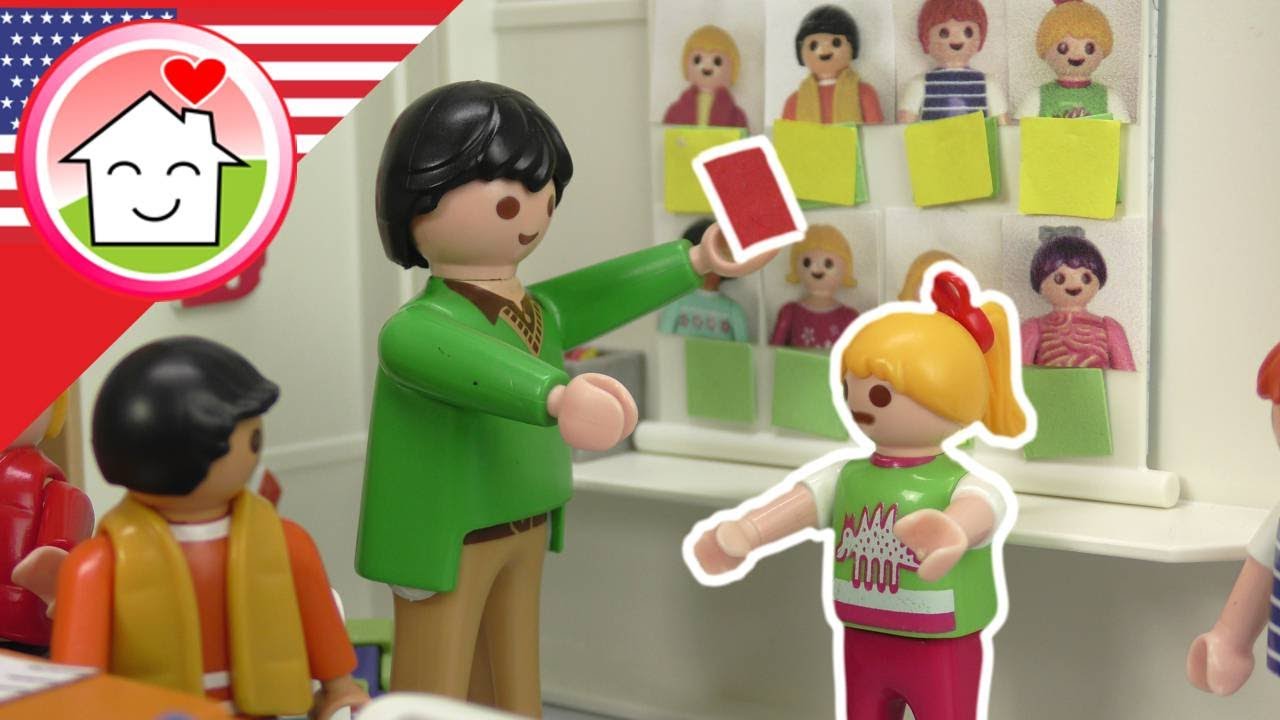 Playmobil English Red Card for Lena – School Story - The Hauser Family