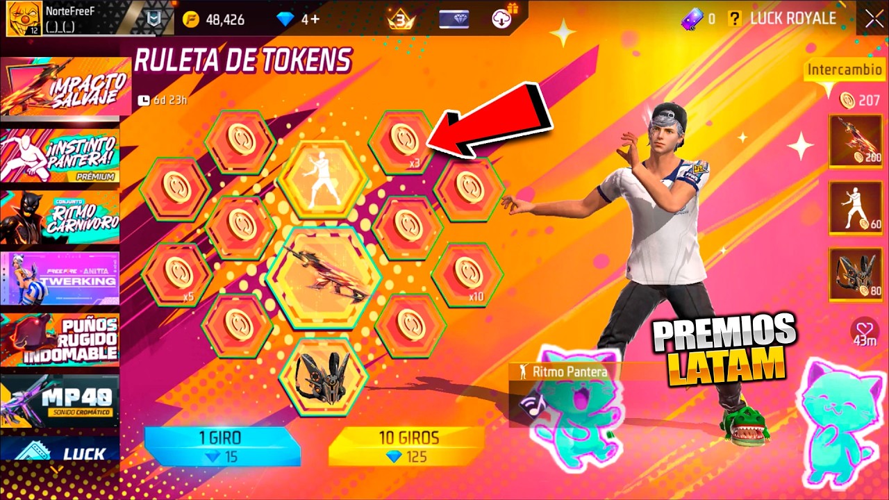 🌟PREMIOS RULETA DE TOKENS M14 IMPACTO SALVAJE! EMOTE HAY MI GATITO MIAU MIAU - TOKEN EL ELEGIDO