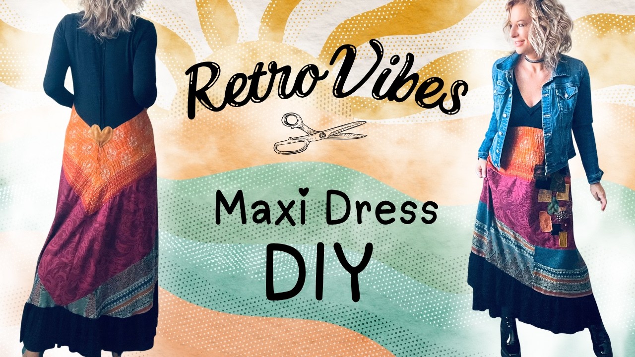 My Patchwork Maxi Dress Project | Boho Prairie Vibes (Upcycle Sewing Tutorial)