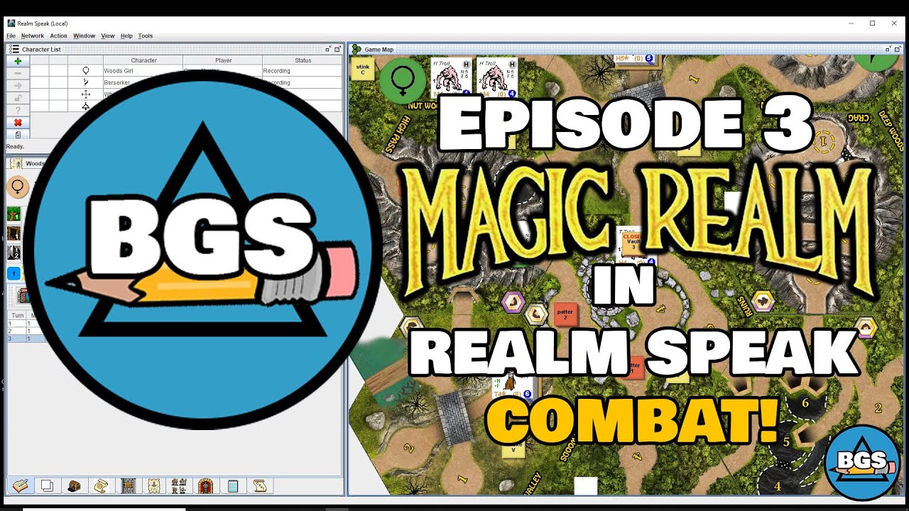 Magic Realm in Realm Speak - Ep3 - Combat Tutorial 1