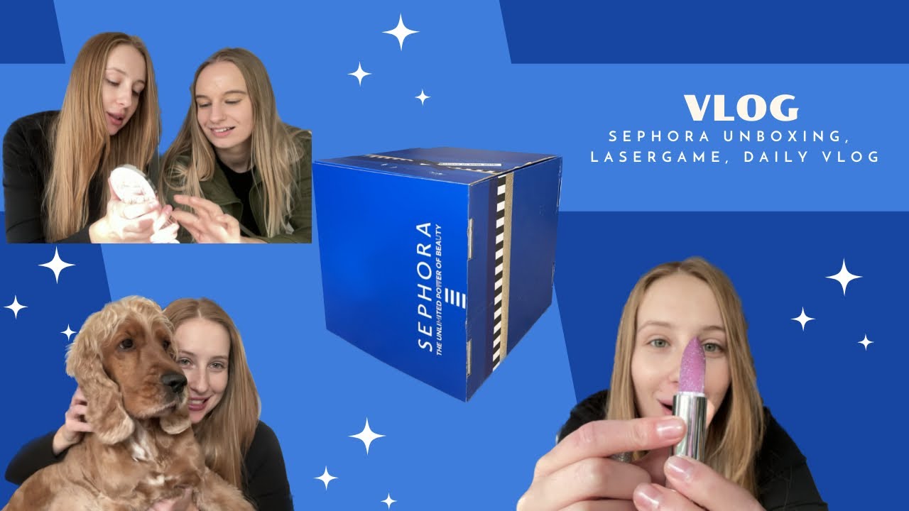 VLOG | unboxing Sephora PR balíčku, laser game