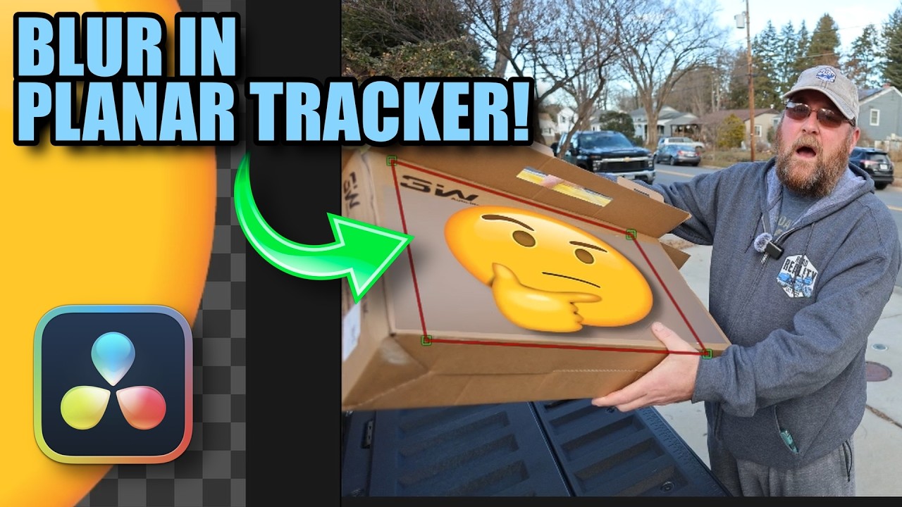 Blur INSIDE Planar Tracker in Davinci Resolve 20!