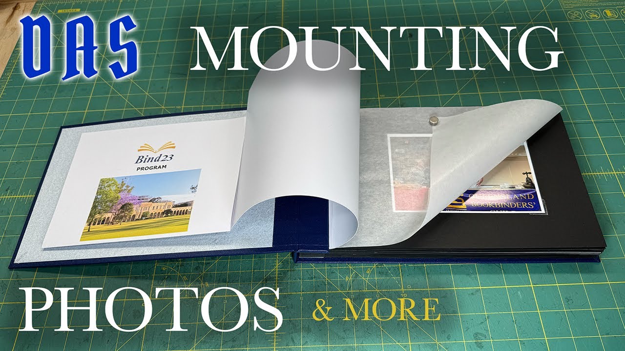 Adding Glassine Paper Interleaving and Mounting Photos // Adventures in Bookbinding