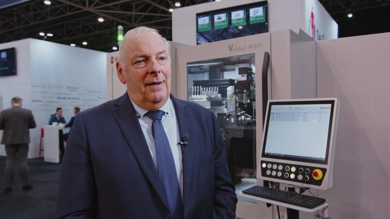 Vollmer VGrind Argon met dubbele slijpspindel en polymeerbeton frame voor extra stabiliteit