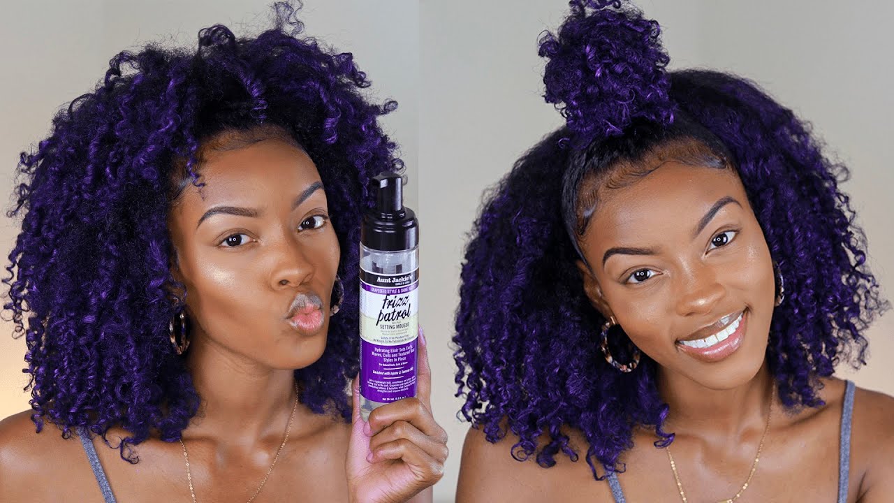 STYLING MY HAIR W/ AUNT JACKIE'S NEW GRAPESEED COLLECTION | Slim Reshae