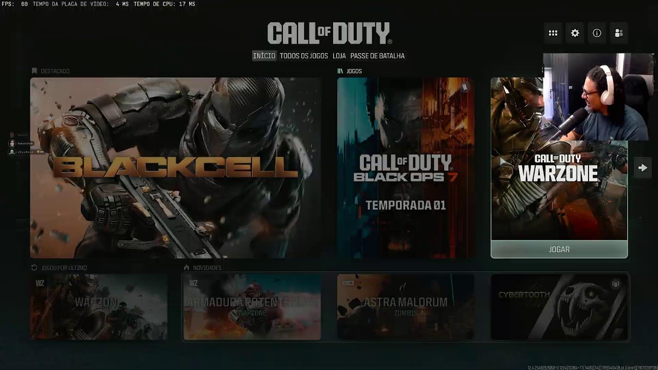 Cod of Duty com os cria 