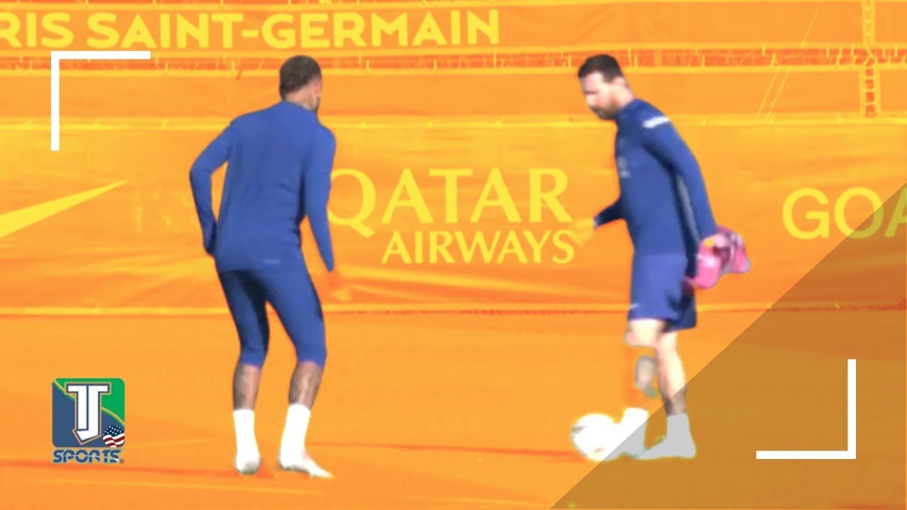 WATCH: Lionel Messi and Neymar ENJOY training with PSG in the UEFA Champions League