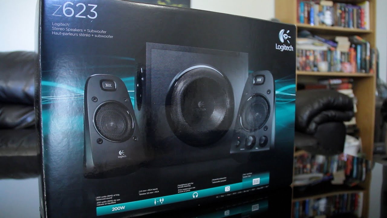 Распаковка акустической системы Logitech THX Certified Z623