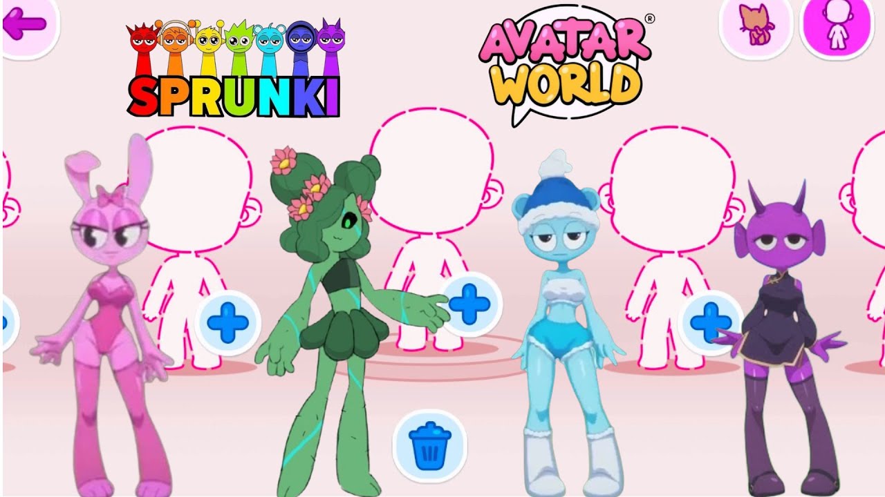Creating a SPRUNKI in the game Avatar World#avatarstory #avatarworld